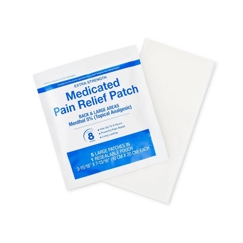 Cold &#38; Hot Medicated Extra Strength Patches - 5ct - up &#38; up&#8482;, 3 of 5