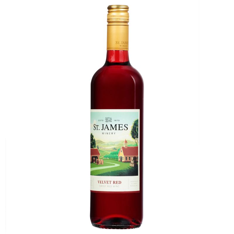 St. James Velvet Red Blend Wine - 750ml Bottle, 5 of 9