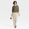 Women's Long Sleeve Button-Down Cropped Utility Shirt - A New Day™ - 3 of 3