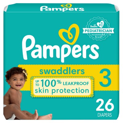 Pampers Swaddlers Active Baby Diapers Jumbo Pack - Size 3 - 26ct