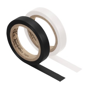Unique Bargains PVC Thin Sticky Seal Tennis Badminton Racket Accessories Grip Finishing Tapes 26Ft 2 Pcs - 1 of 4