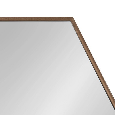 McNeer 22" x 25" Hexagon Bronze Vanity Wall Mirror