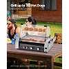 VEVOR Hot Dog Roller, 18 Hot Dog 7 Rollers, Stainless Steel Sausage Grill Cooker, 1050W Commercial Hot Dog Machine, Silver - 3 of 4