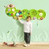 VEVOR Caterpillar Activity Wall Busy Board Panels, 12 Activities, Montessori Sensory Wall Toy for Kids 3-12 Years, Green - 2 of 4