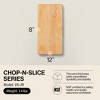 John Boos Small Chop-N-Slice Maple Wood Cutting Board for Kitchen, Reversible Edge Grain Square Butcher Boos Block - 2 of 4