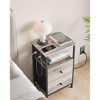 VASAGLE Nightstand with Charging Station, Side Table, End Table - image 3 of 4