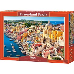 500 Piece Jigsaw Puzzle, Corricella, Italy, Seaside, Summer holiday place, Adult Puzzle, Castorland B-53742 - 1 of 4