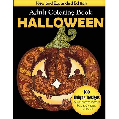 Halloween Adult Coloring Book - by  Creative Coloring (Paperback)