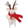 Primitives by Kathy 4" Reindeer Mouse Critter Holiday Decor Ornament or Village Figure - 2 of 3