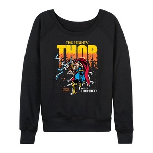 Women's - Marvel - Thor Pixelated Lightweight French Terry Slouchy - 1 of 4