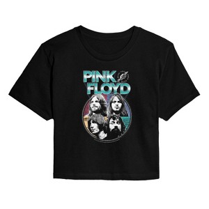 Women's - Pink Floyd - Pink Floyd Wywh Photos Textured Cropped Graphic T-Shirt - 1 of 4
