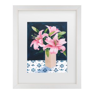 Trademark Fine Art - Grace Popp  Honeys Lilies II Matted Framed Art - 1 of 4