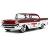 1941 Ford Truck Red & White & 1957 Chevrolet Bel Air Red Met. & White w/Figures 1/32 Diecast Model Cars by Jada - 4 of 4