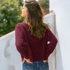 Women's Cozy Bow-Adorned Cardigan Sweater - Cupshe - 3 of 4