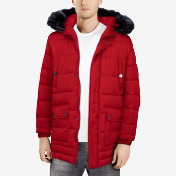 X RAY Men's Hooded Puffer Jacket Winter Parka Jacket Warm Ski Coat