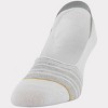 All Pro Women's 6+2 Bonus Pack Striped Sports Liner Athletic Socks - White/Black/Gray 4-10 - 3 of 3