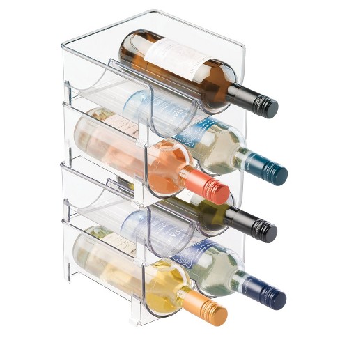 Refrigerator wine online rack