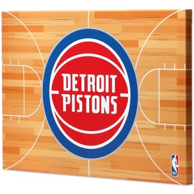 Nba Detroit Pistons Court Canvas Wall Sign Target
