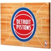NBA Detroit Pistons Court Canvas Wall Sign - 2 of 4