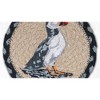 Earth Rugs Puffin Round Coaster – 7"x7" Braided Jute with Hand-Stenciled Puffin Design, Coastal Maine-Inspired Accent - 3 of 3