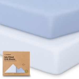 KeaBabies 2pk Isla Fitted Crib Sheets for Boys, Girls, Baby Crib Sheet, Fits Standard Nursery Crib Mattresses - 1 of 4