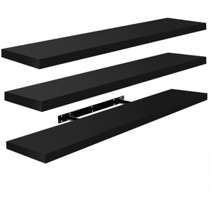 3 Pack (35"x9") Sorbus Long Floating Wall Shelves for Bedroom, Decor, Kitchen, Living Room - for Trophies, Frames, Bookshelf - 1 of 4
