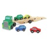 Melissa & Doug Car Carrier Truck and Cars Wooden Toy Set With 1 Truck and 4 Cars - image 4 of 4