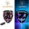 2PACK Halloween Led Mask Light Up Scary Mask Purge Mask with 3 Lighting Modes for Halloween Cosplay Costume - 4 of 4