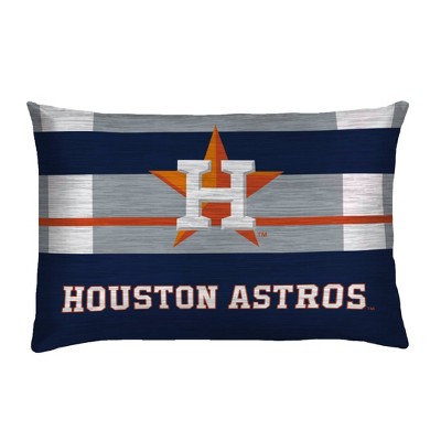 MLB Houston Astros Heathered Stripe Queen Bedding Set in a Bag - 3pc — фото 3