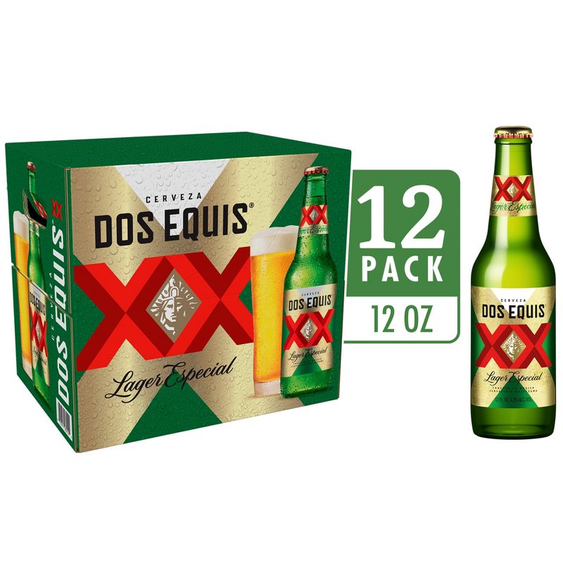Dos Equis Mexican Lager Beer - 12pk/12 fl oz Bottles, 1 of 7