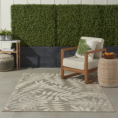 Reversible Natural Synthetic 10' x 14' Easy-Care Area Rug