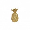 HomeRoots 9" Gold Cast Iron Pineapple Hand Painted Sculpture - 4 of 4