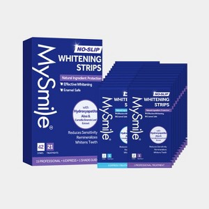 MySmile Teeth Whitening Strips, Hydroxyapatite-Infuse Strips, Non-Sensitive Teeth Whitening with Natural Ingredients, Enamel-Safe, Non-Slip - 1 of 4