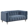 NicBex Couches for Living Room 63inch Cloud Couch Modern Dutch Fluff Upholstered 2 Seater Sofa Couch Loveseat Sofa with Solid Wood Legs - 2 of 4