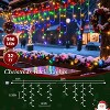 Itopfox 32FT 396 LED Multicolor Icicle Lights 8 Modes Timer Waterproof Outdoor Christmas Holiday Decor for Patio Roof 1 Pack - 3 of 4