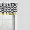 Bacati - Aztec Love Black Gold Window Valance - 3 of 4