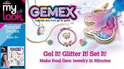 My Look Gemex Sparkling Crystal Jewelry Craft Kit : Target