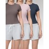 Spruce Fashion Set of 3 Women's Essential Soft & Stretchy Baby Tees - 3 of 4