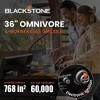 Blackstone 36" Omnivore Propane Griddle Combo, 4 Burners, Outdoor BBQ Grill Stove, Powder Coated Steel, 768 Sq. In. Cooking Top, Black - 2 of 4