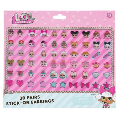 L.O.L. Surprise! 30pk Press On Earrings