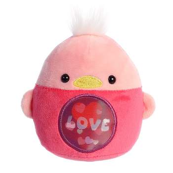 Aurora Lenticular 3.5" Love Bird Pink Stuffed Animal