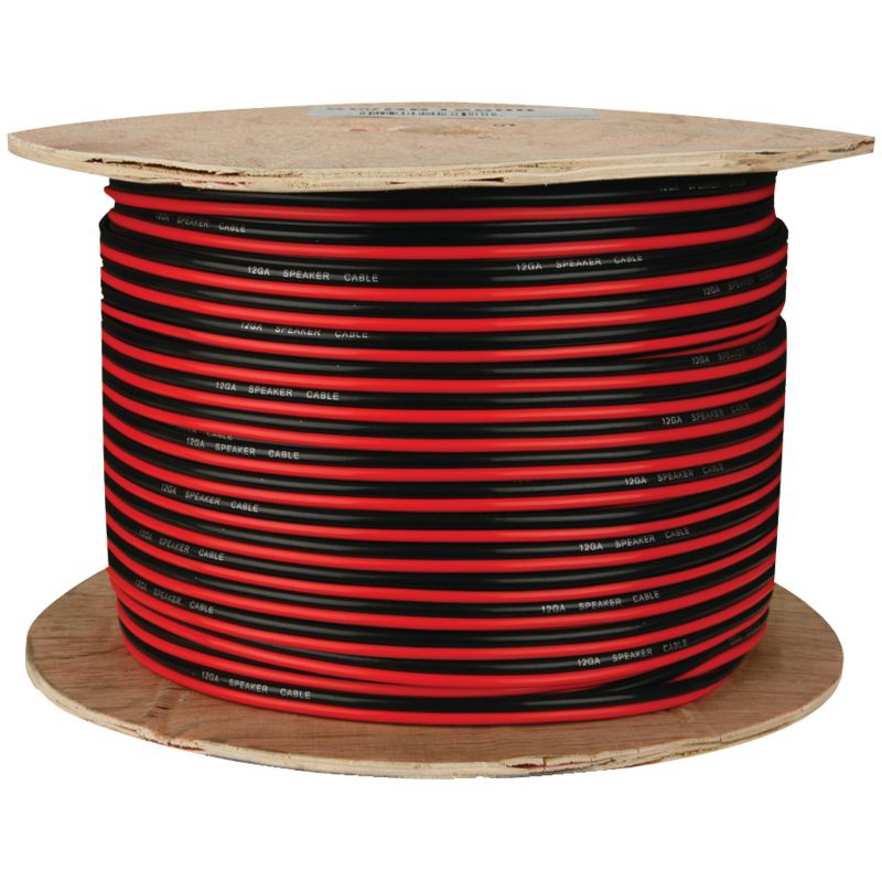 Install Bay® Red/Black Paired All-Copper Primary Speaker Wire, 500 Ft., 1 of 2