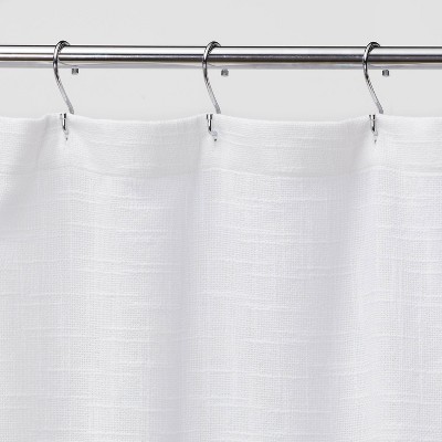 Woven Shower Curtain White - Threshold&#8482;