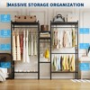GustoWave Freestanding Metal Clothes Rack with Adjustable Shelves – Heavy-Duty Portable Wardrobe Closet, Large Capacity 1210 lbs - 4 of 4