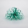 Bows And Sparkles 5" Tinsel Pom Gift Bow Green - 2 of 3