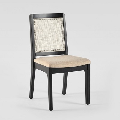 Blanchard black wood online dining chair