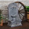 Sunnydaze 28"H Electric Glass Reinforced Concrete French-Inspired Design Outdoor Wall-Mount Water Fountain - 4 of 4