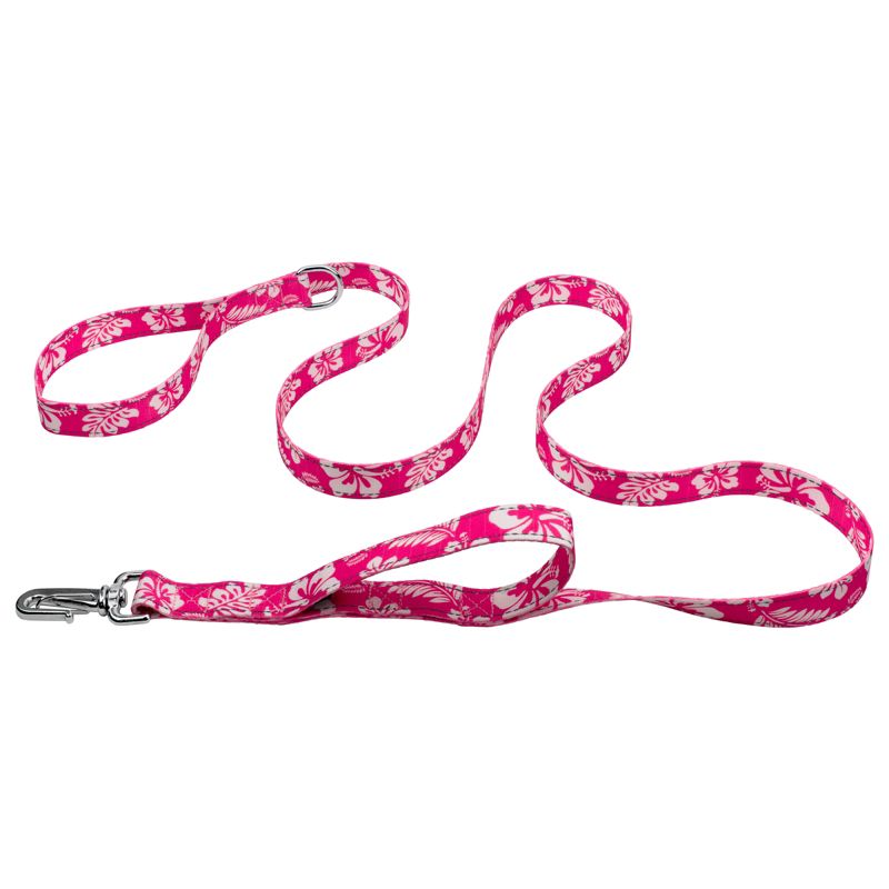 Country Brook Petz Pink Hawaiian Deluxe Reflective Dog Leash, 1 of 5