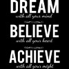 Men's Design By Humans Dream Believe Achieve Change Your Life By cssdru T-Shirt - 2 of 2