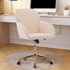 Ridstar Adjustable Office Chair with Backrest Seat For Bedroom-Beige - 4 of 4